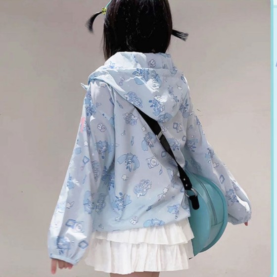 Hatsune Miku Official Collaboration Balloon Printed Sun Protection Coat